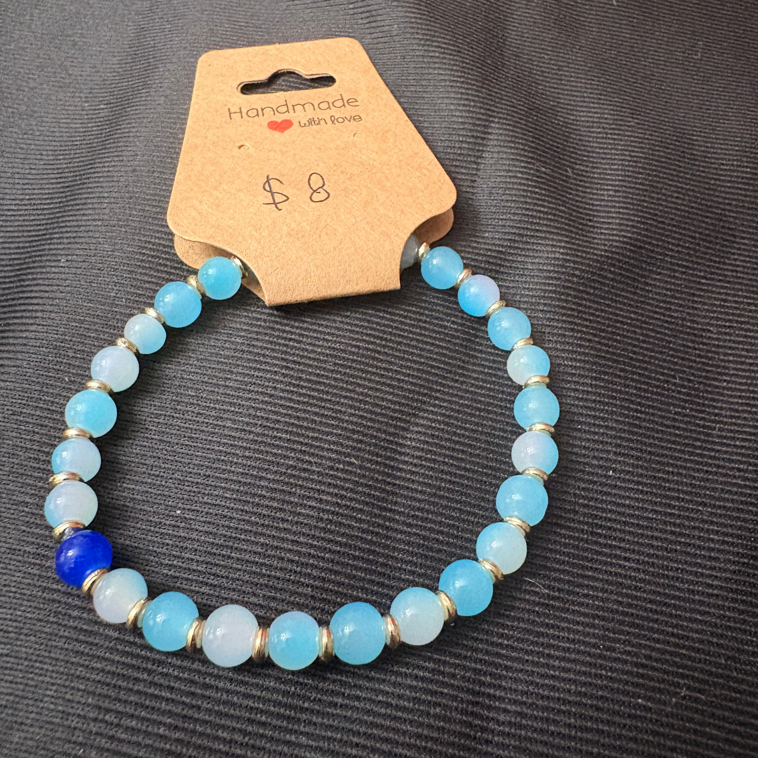 Blue Sky beaded bracelet
