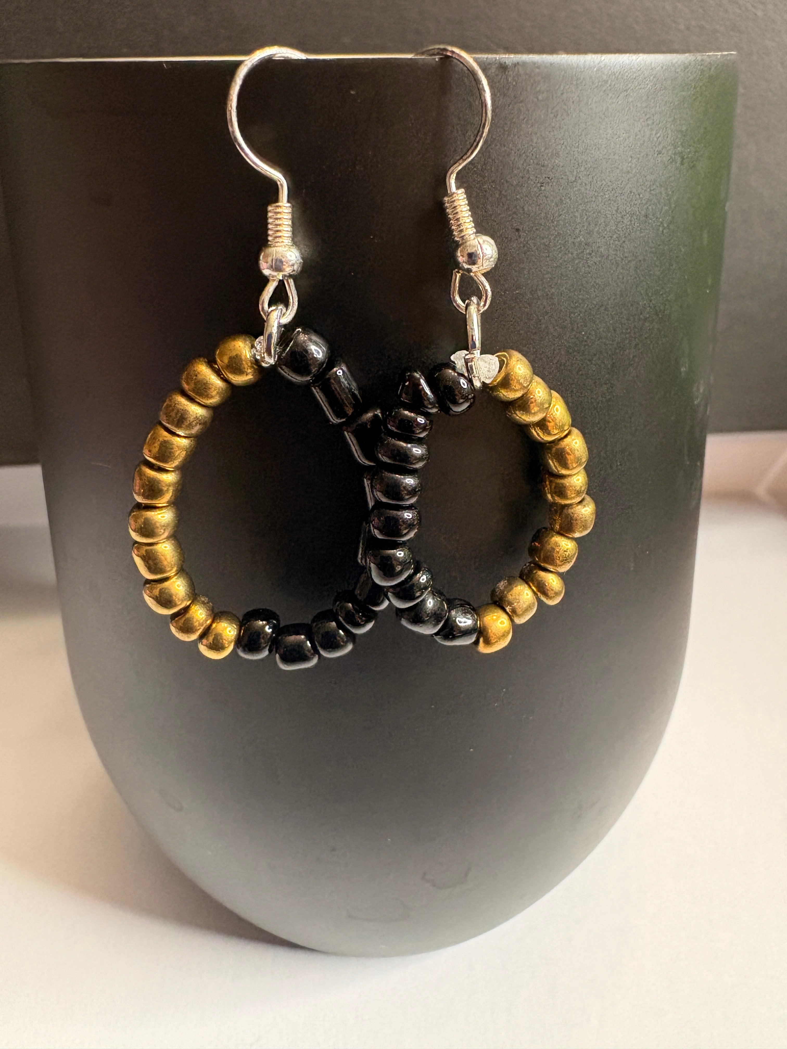 Midnight Marigold Hoops